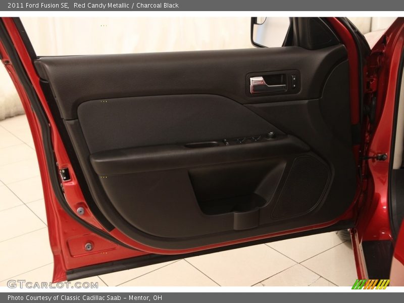 Red Candy Metallic / Charcoal Black 2011 Ford Fusion SE