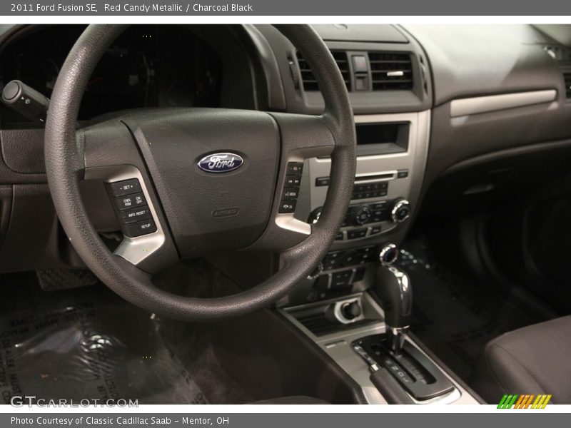 Red Candy Metallic / Charcoal Black 2011 Ford Fusion SE