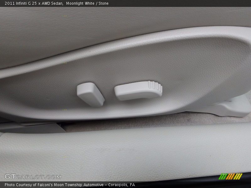 Moonlight White / Stone 2011 Infiniti G 25 x AWD Sedan