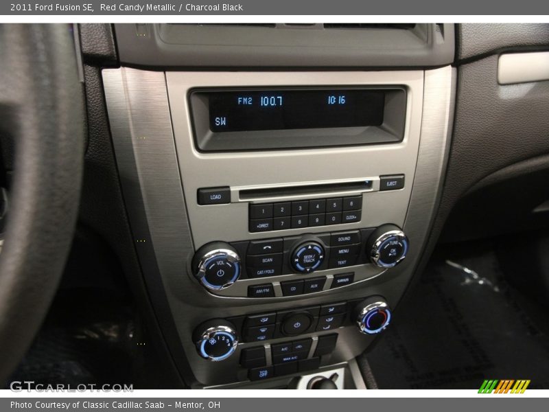Red Candy Metallic / Charcoal Black 2011 Ford Fusion SE