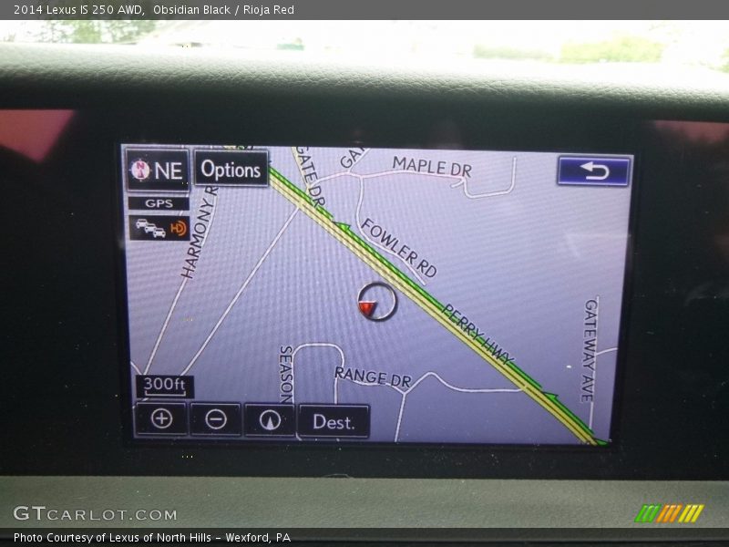 Obsidian Black / Rioja Red 2014 Lexus IS 250 AWD