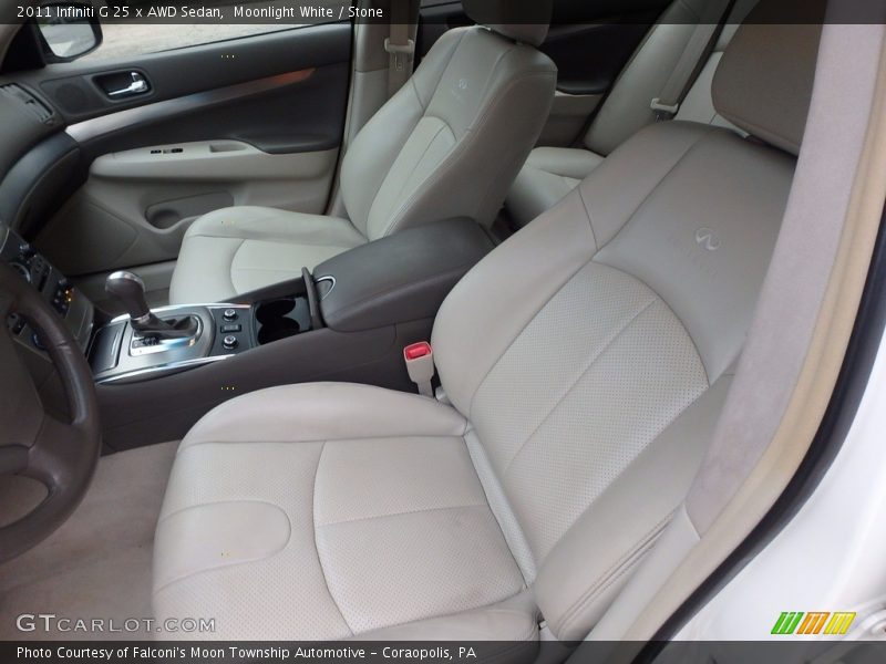 Moonlight White / Stone 2011 Infiniti G 25 x AWD Sedan
