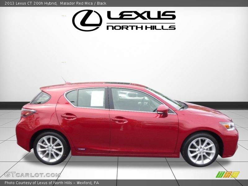 Matador Red Mica / Black 2013 Lexus CT 200h Hybrid