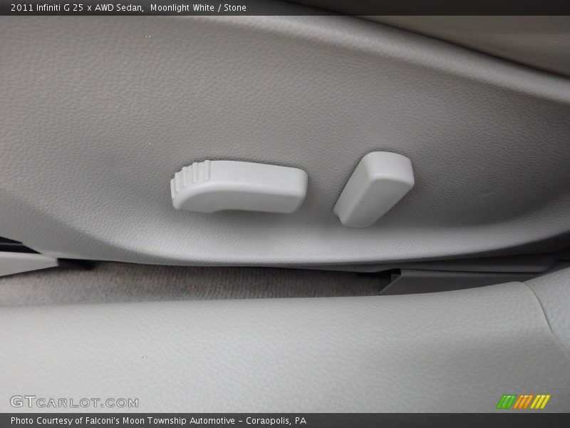 Moonlight White / Stone 2011 Infiniti G 25 x AWD Sedan