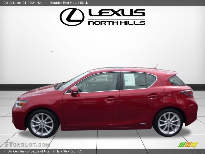 Matador Red Mica / Black 2013 Lexus CT 200h Hybrid