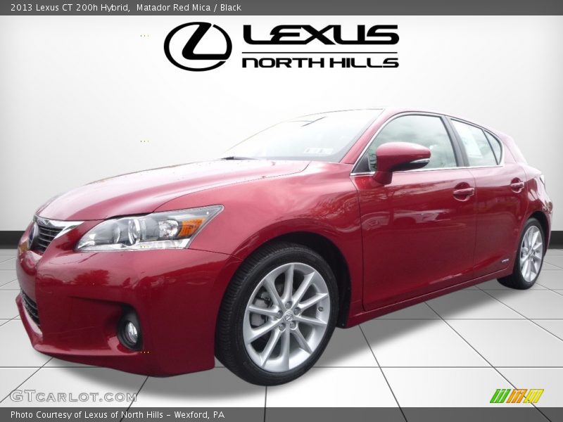 Matador Red Mica / Black 2013 Lexus CT 200h Hybrid