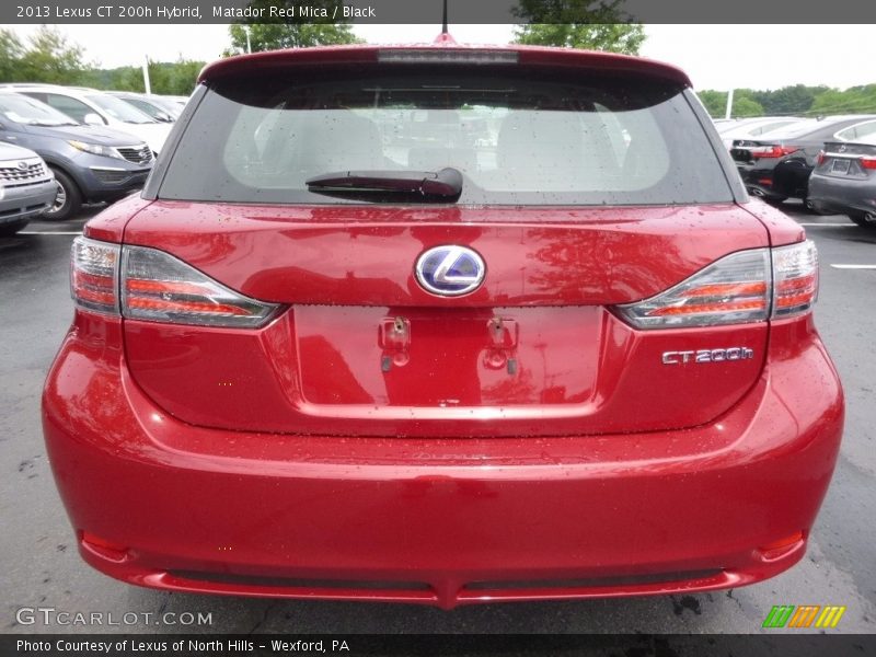 Matador Red Mica / Black 2013 Lexus CT 200h Hybrid