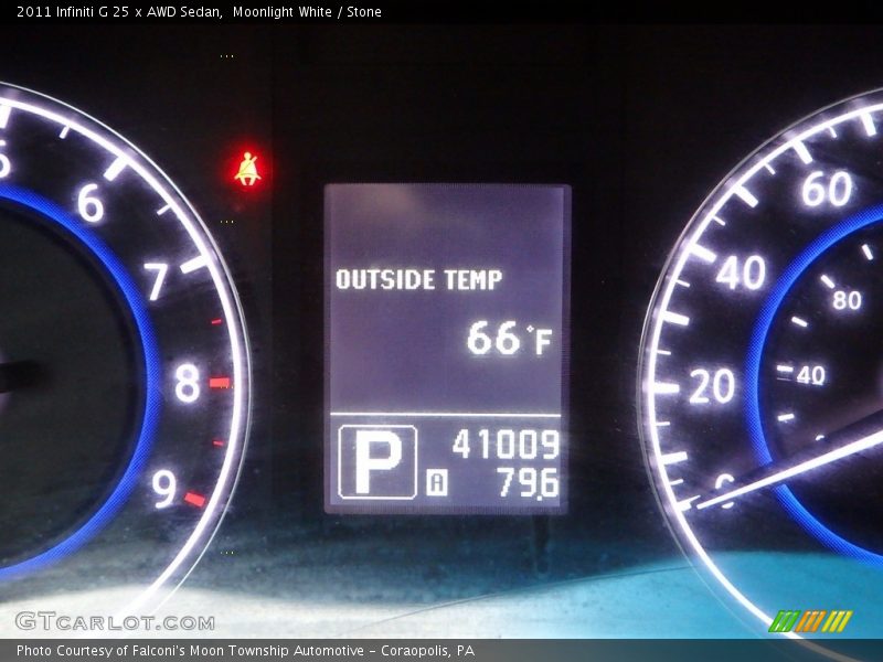 Moonlight White / Stone 2011 Infiniti G 25 x AWD Sedan