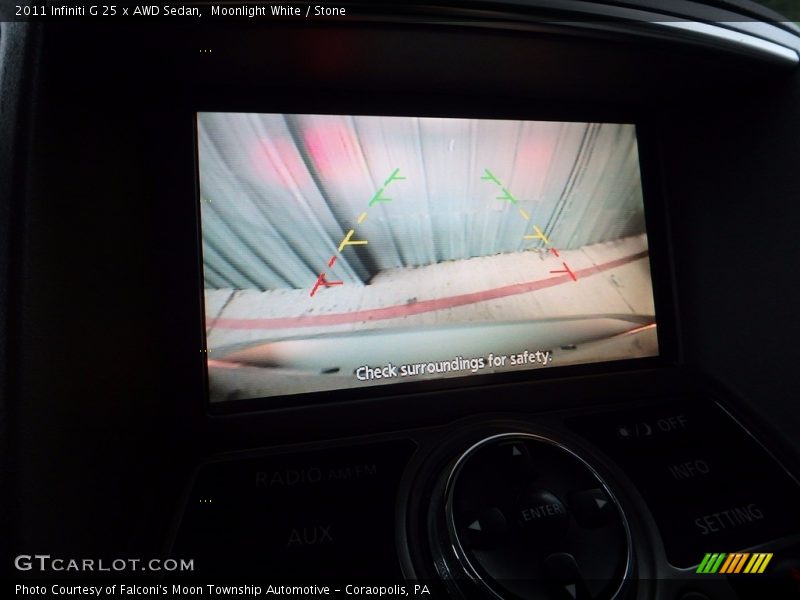 Moonlight White / Stone 2011 Infiniti G 25 x AWD Sedan