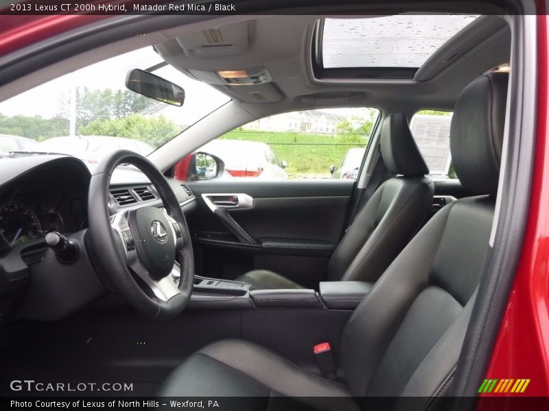 Matador Red Mica / Black 2013 Lexus CT 200h Hybrid