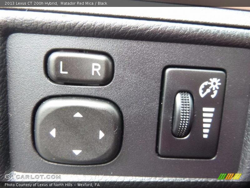 Matador Red Mica / Black 2013 Lexus CT 200h Hybrid