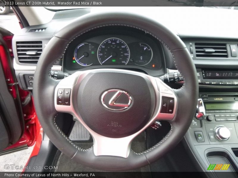 Matador Red Mica / Black 2013 Lexus CT 200h Hybrid