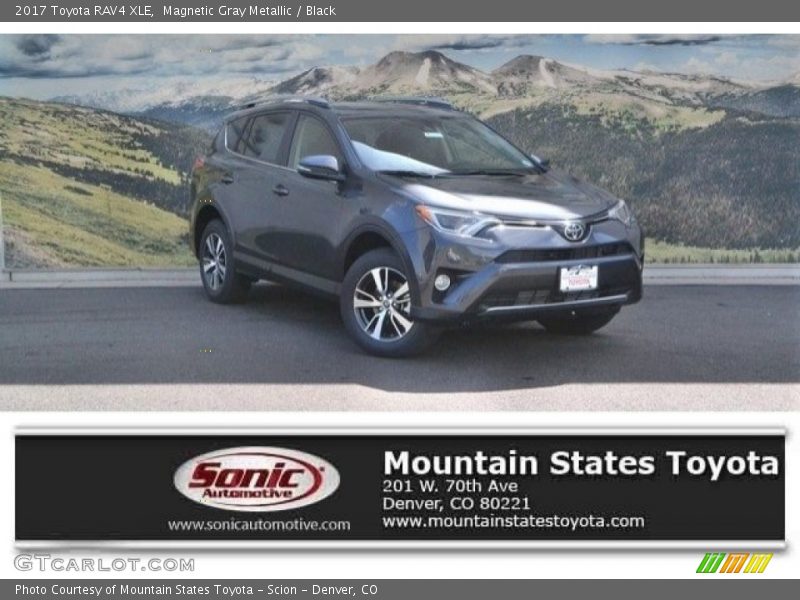 Magnetic Gray Metallic / Black 2017 Toyota RAV4 XLE