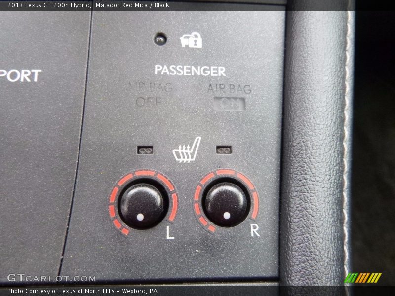 Matador Red Mica / Black 2013 Lexus CT 200h Hybrid