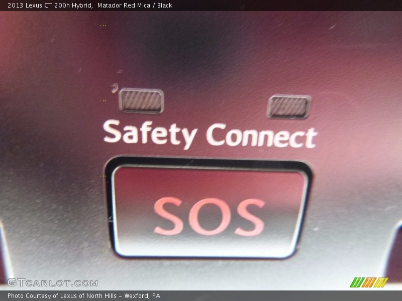 Matador Red Mica / Black 2013 Lexus CT 200h Hybrid