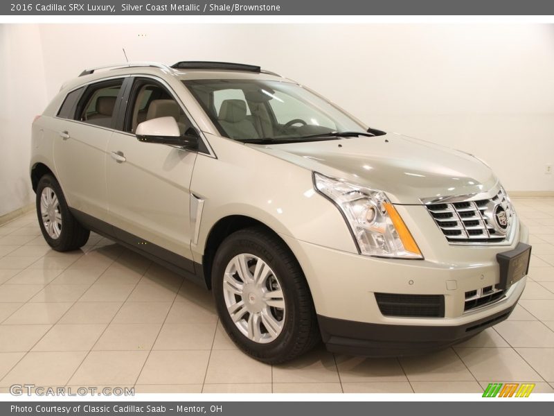 Silver Coast Metallic / Shale/Brownstone 2016 Cadillac SRX Luxury