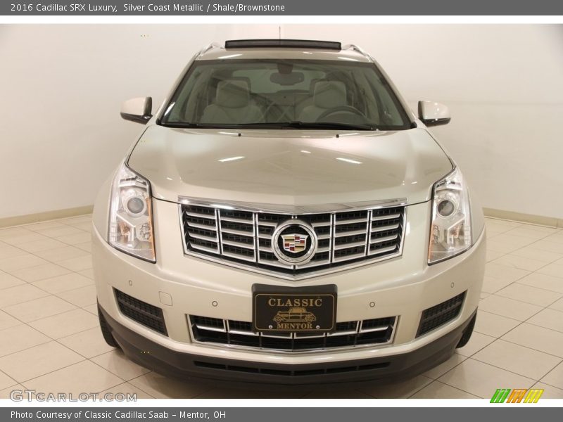 Silver Coast Metallic / Shale/Brownstone 2016 Cadillac SRX Luxury