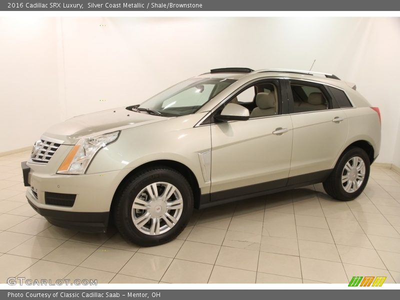 Silver Coast Metallic / Shale/Brownstone 2016 Cadillac SRX Luxury