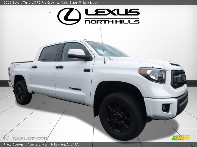Super White / Black 2016 Toyota Tundra TRD Pro CrewMax 4x4