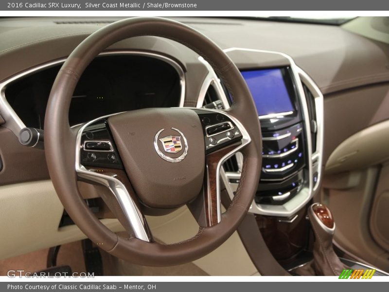 Silver Coast Metallic / Shale/Brownstone 2016 Cadillac SRX Luxury