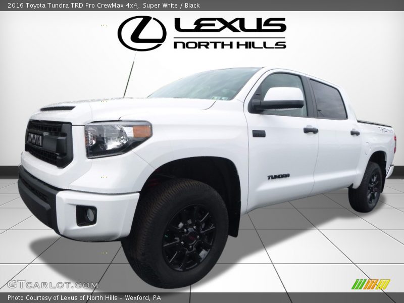 Super White / Black 2016 Toyota Tundra TRD Pro CrewMax 4x4