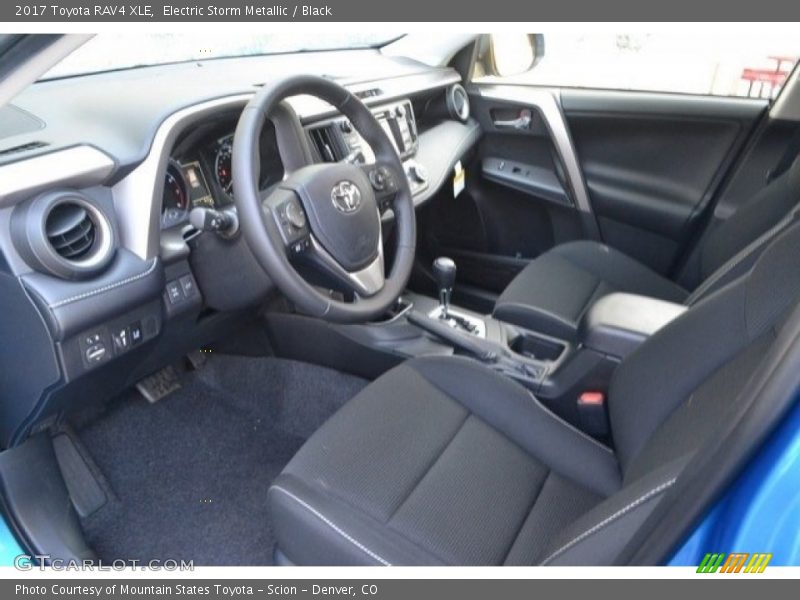Electric Storm Metallic / Black 2017 Toyota RAV4 XLE