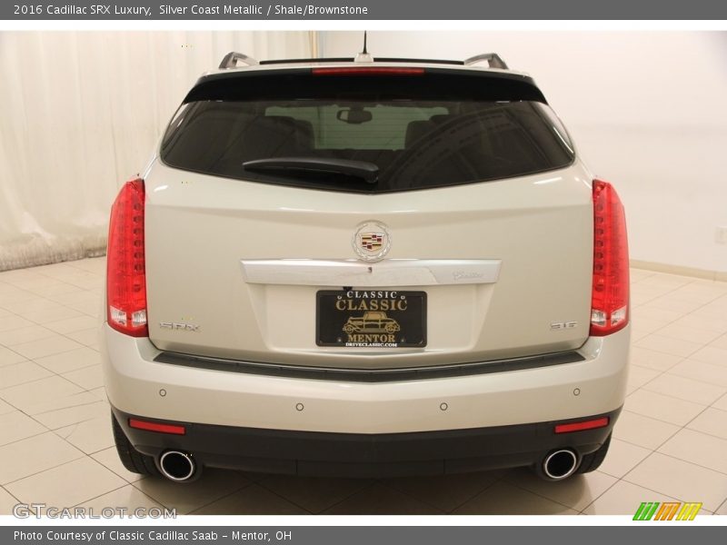 Silver Coast Metallic / Shale/Brownstone 2016 Cadillac SRX Luxury
