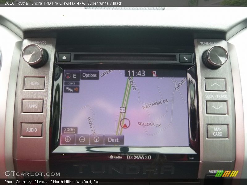 Navigation of 2016 Tundra TRD Pro CrewMax 4x4