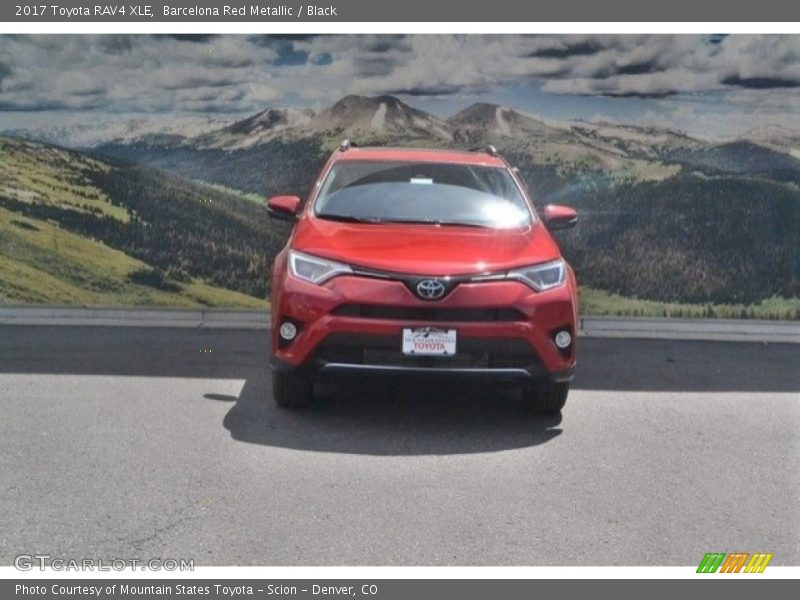 Barcelona Red Metallic / Black 2017 Toyota RAV4 XLE