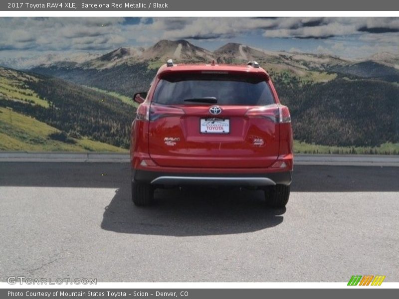 Barcelona Red Metallic / Black 2017 Toyota RAV4 XLE