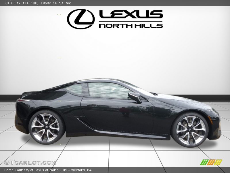 Caviar / Rioja Red 2018 Lexus LC 500