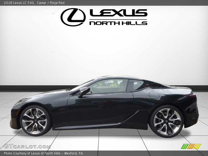 Caviar / Rioja Red 2018 Lexus LC 500