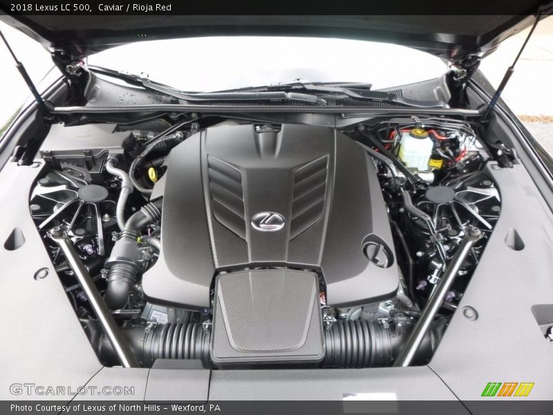  2018 LC 500 Engine - 5.0 Liter DOHC 32-Valve VVT-i V8