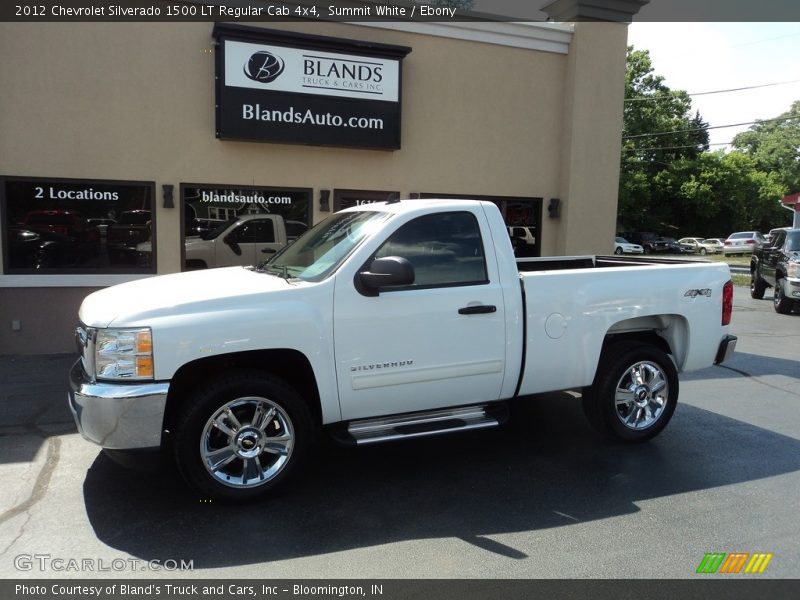 Summit White / Ebony 2012 Chevrolet Silverado 1500 LT Regular Cab 4x4