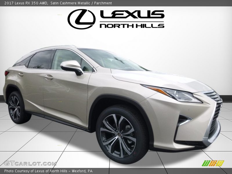 Satin Cashmere Metallic / Parchment 2017 Lexus RX 350 AWD