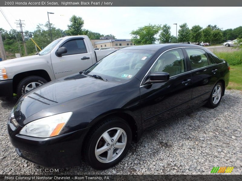 Nighthawk Black Pearl / Ivory 2003 Honda Accord EX Sedan