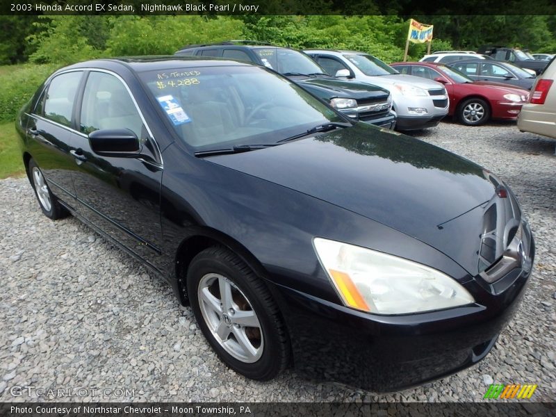 Nighthawk Black Pearl / Ivory 2003 Honda Accord EX Sedan