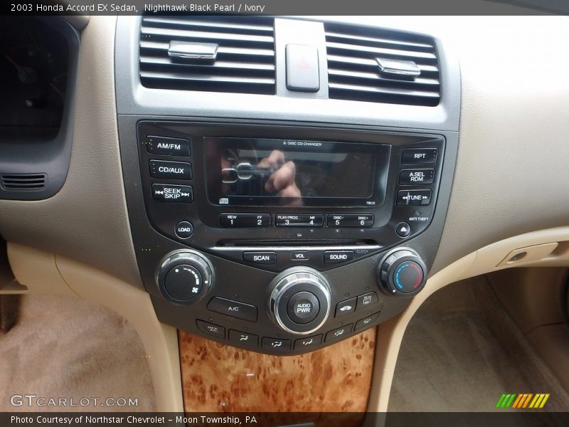 Nighthawk Black Pearl / Ivory 2003 Honda Accord EX Sedan
