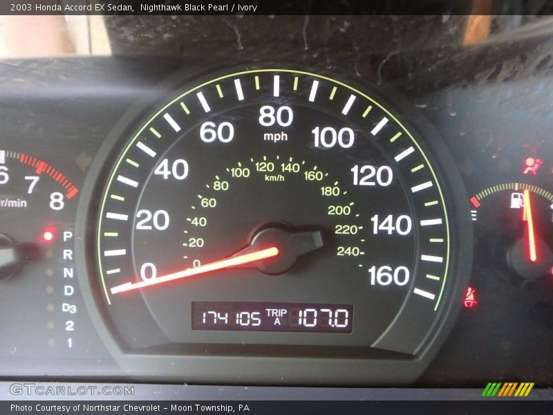 Nighthawk Black Pearl / Ivory 2003 Honda Accord EX Sedan