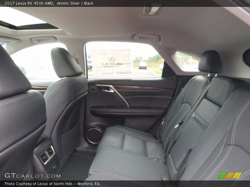 Atomic Silver / Black 2017 Lexus RX 450h AWD