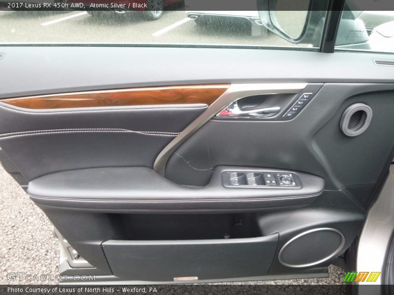 Atomic Silver / Black 2017 Lexus RX 450h AWD