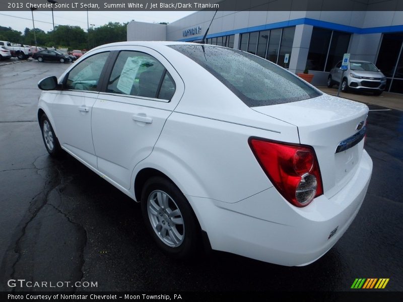 Summit White / Jet Black/Dark Titanium 2013 Chevrolet Sonic LT Sedan