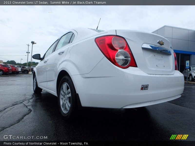 Summit White / Jet Black/Dark Titanium 2013 Chevrolet Sonic LT Sedan