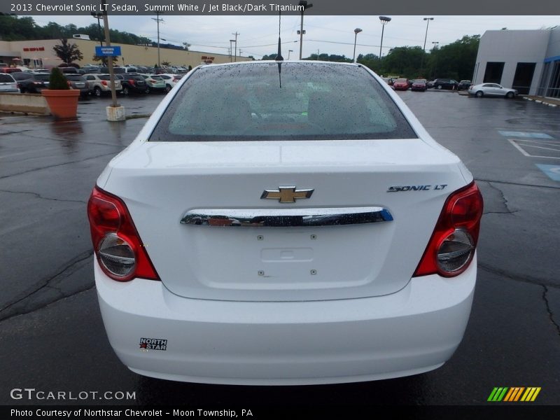 Summit White / Jet Black/Dark Titanium 2013 Chevrolet Sonic LT Sedan