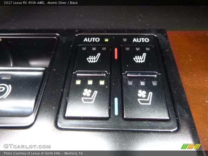 Atomic Silver / Black 2017 Lexus RX 450h AWD
