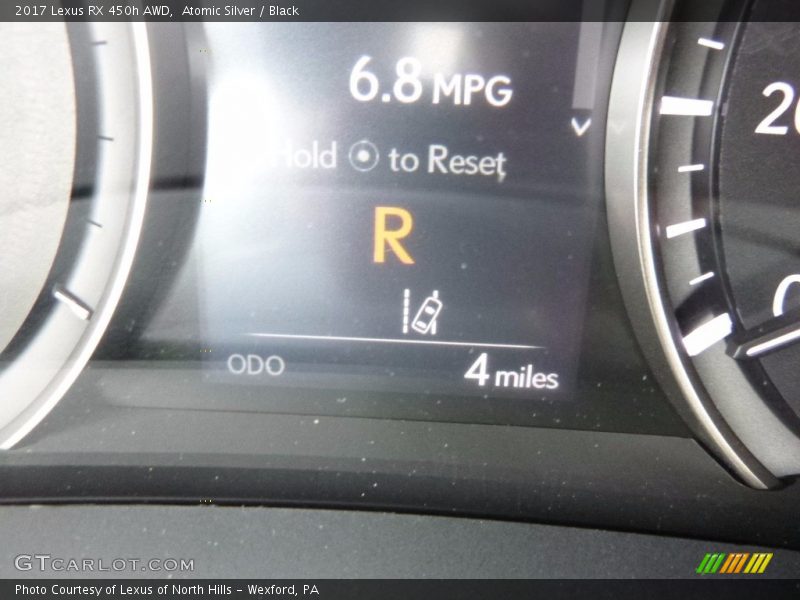 Atomic Silver / Black 2017 Lexus RX 450h AWD