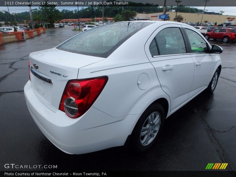 Summit White / Jet Black/Dark Titanium 2013 Chevrolet Sonic LT Sedan