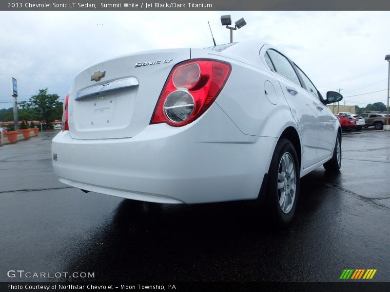 Summit White / Jet Black/Dark Titanium 2013 Chevrolet Sonic LT Sedan