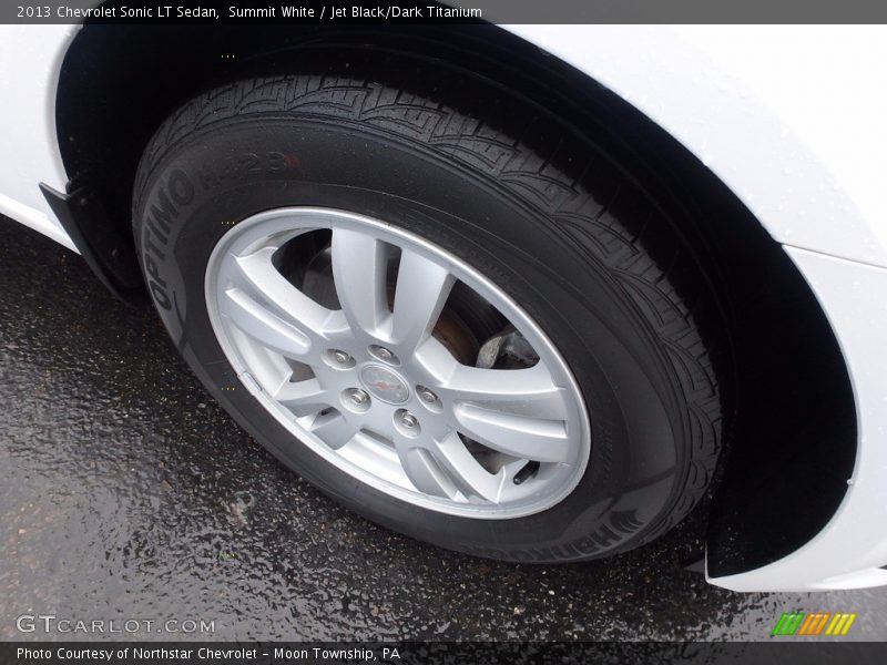 Summit White / Jet Black/Dark Titanium 2013 Chevrolet Sonic LT Sedan