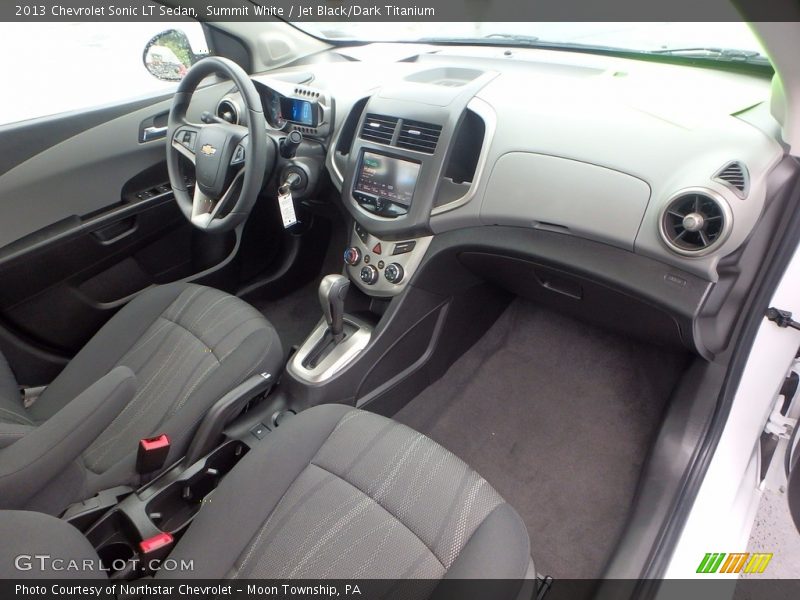 Summit White / Jet Black/Dark Titanium 2013 Chevrolet Sonic LT Sedan